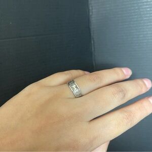 Vintage Avon Sterling Silver Sagittarius Zodiac Adjustable Ring 925